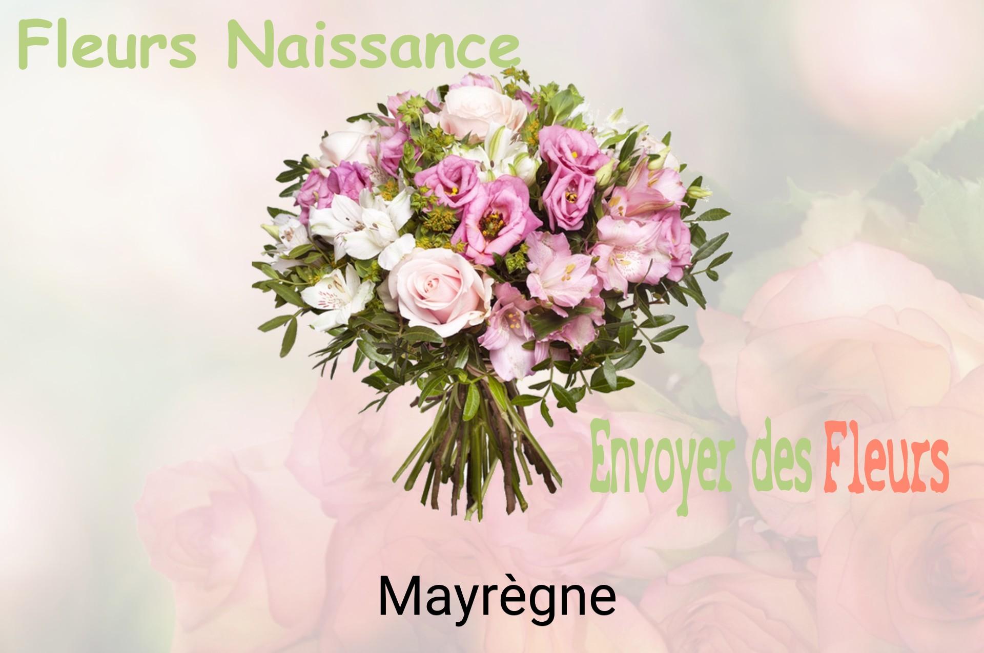 Bouquet de fleurs de naissance livré à Mayrègne